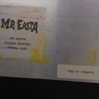 Mr. Easta #1 - 2nd Print - Page 13  - PRESSWORKS - Printer Plate - Magenta
