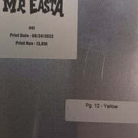 Mr. Easta #1 - Page 12  - PRESSWORKS - Printer Plate - Yellow