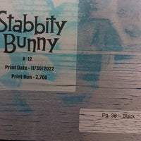 Stabbity Bunny #12 - Page 38  - PRESSWORKS - Printer Plate - Black