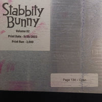 Stabbity Bunny - Vol 2 - Trade Paperback - Page 134 - PRESSWORKS - Printer Plate - Cyan
