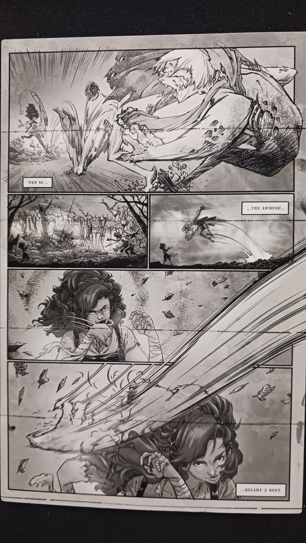 Snow White Zombie Apocalypse #1 - Page 9 - Black - Comic Printer Plate - PRESSWORKS