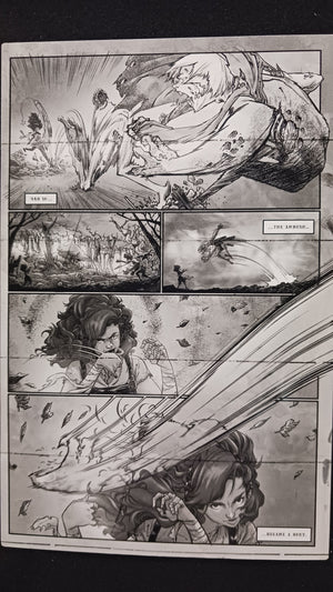 Snow White Zombie Apocalypse #1 - Page 9 - Black - Comic Printer Plate - PRESSWORKS