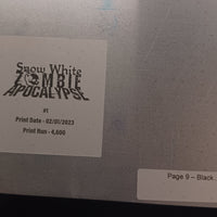 Snow White Zombie Apocalypse #1 - Page 9 - Black - Comic Printer Plate - PRESSWORKS