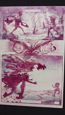 Snow White Zombie Apocalypse #1 - Page 14 - Magenta - Comic Printer Plate - PRESSWORKS