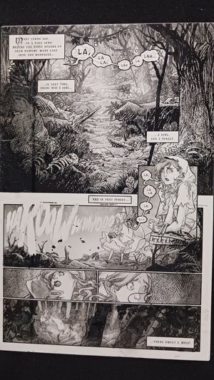 Snow White Zombie Apocalypse #1 - Page 1 - Black - Comic Printer Plate - PRESSWORKS
