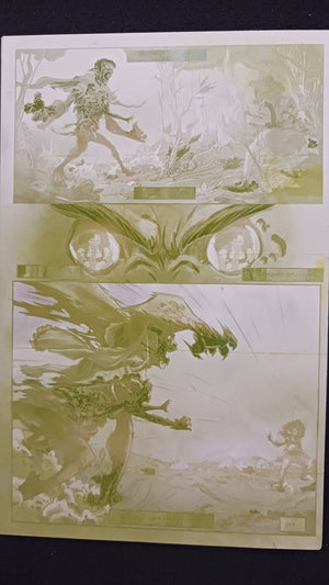 Snow White Zombie Apocalypse #1 - Page 14 - PRESSWORKS - Comic Art -  Printer Plate - Yellow