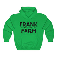 Frank At Home On The Farm (Logo Design) - Heavy Blend™ Hooded Sweatshirt