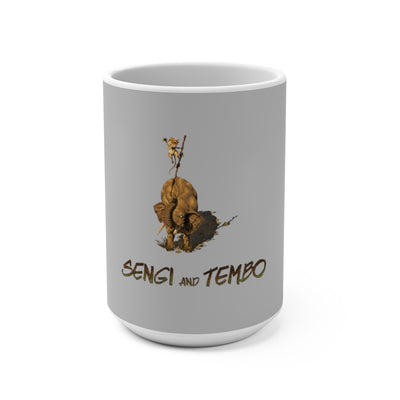 Sengi and Tembo (Logo Design) - Grey Coffee Mug 15oz