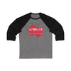 Long Live Pro Wrestling -  Logo Design - Unisex 3\4 Sleeve Baseball Tee