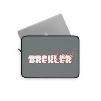 Drexler (White Logo Design) - Grey Laptop Sleeve