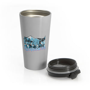 Headless (Gremlin Design) - Grey Stainless Steel Travel Mug