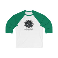 White Ash - Tree Logo Design -  Unisex 3\4 Sleeve Baseball Tee