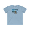 Action Tank - Blue Logo Design - Kids Fine Jersey Tee