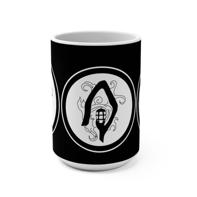 The Shepherd (Symbol Design) - Black Coffee Mug 15oz