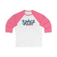 The Space Cadet - Logo Design - Unisex 3\4 Sleeve Baseball Tee