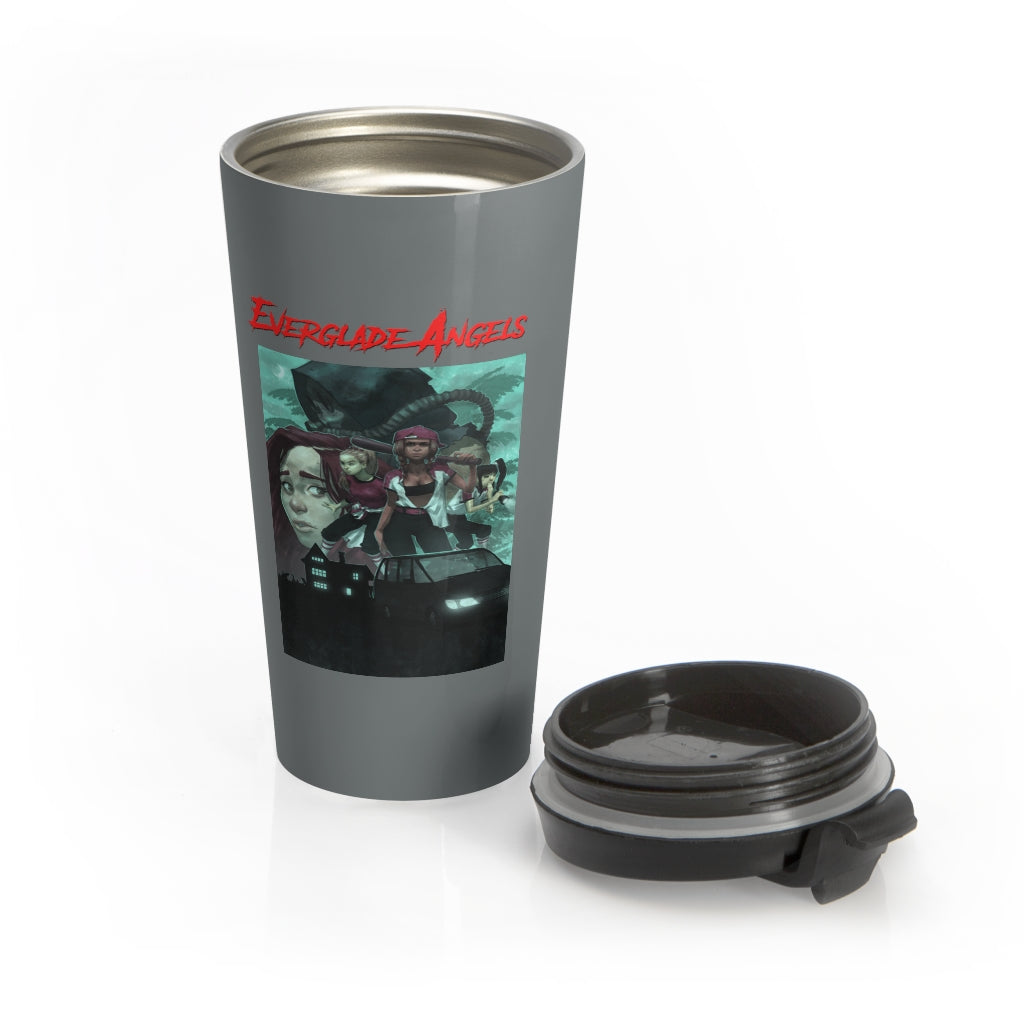 Everglade Angels (Issue One Design) - Grey Stainless Steel Travel Mug