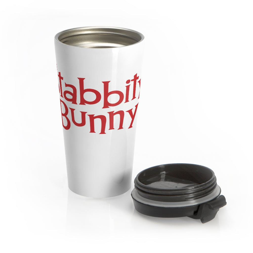 Stabbity Bunny (Logo Design) - Stainless Steel Travel Mug