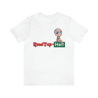 Road Trip To Hell - Angel Logo Design - Unisex Jersey Short Sleeve Tee