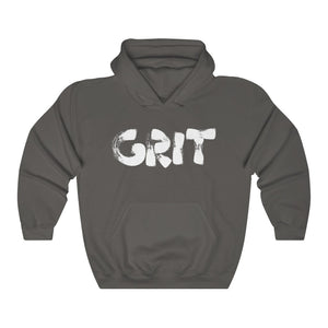 GRIT (White Logo Design) - Heavy Blend™ Hooded Sweatshirt