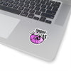 Ghost Planet - Purple Logo - Kiss-Cut Stickers