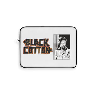 Black Cotton (Logo Art Design) - White Laptop Sleeve