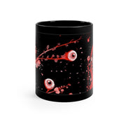 Ghost Planet - Wrap Around Picture - Black Coffee Mug, 11oz