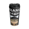 Frank At Home On The Farm (Issue One Design) - Black Stainless Steel Travel Mug