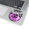 Ghost Planet - Purple Logo - Kiss-Cut Stickers