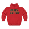 Black Cotton (Logo Design) - Heavy Blend™ Hooded Sweatshirt