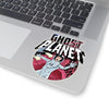 Ghost Planet - Red Logo - Kiss-Cut Stickers