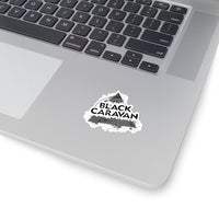 Black Caravan - Black Logo - Kiss-Cut Stickers