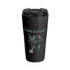 The Recount (Design Two) - Black Stainless Steel Travel Mug