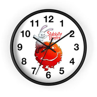 Stabbity Bunny (#1 Cover Design) - Wall Clock