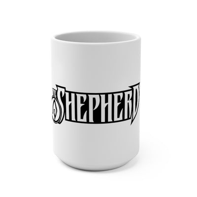 The Shepherd (Logo Design) - White Coffee Mug 15oz