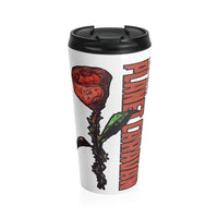 Planet Caravan (Rose Design) - Stainless Steel Travel Mug