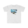 Action Tank - Blue Action Tank Logo - Unisex Softstyle T-Shirt