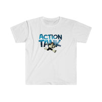 Action Tank - Blue Action Tank Logo - Unisex Softstyle T-Shirt