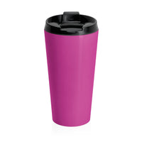Soulstream (Logo Design) - Pink Stainless Steel Travel Mug