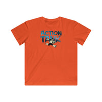 Action Tank - Blue Logo Design - Kids Fine Jersey Tee