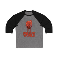 Rabid World - Dripping Blood Design - Unisex 3\4 Sleeve Baseball Tee