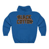 Black Cotton (Logo Design) - Heavy Blend™ Hooded Sweatshirt