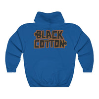 Black Cotton (Logo Design) - Heavy Blend™ Hooded Sweatshirt
