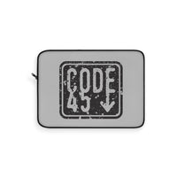 Code 45 (Black Logo Design) - Laptop Sleeve