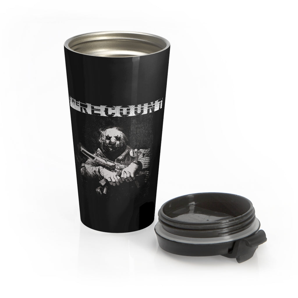The Recount (Design One) - Black Stainless Steel Travel Mug