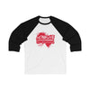 Long Live Pro Wrestling -  Logo Design - Unisex 3\4 Sleeve Baseball Tee