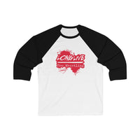 Long Live Pro Wrestling -  Logo Design - Unisex 3\4 Sleeve Baseball Tee