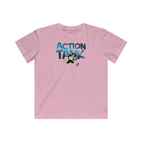 Action Tank - Blue Logo Design - Kids Fine Jersey Tee