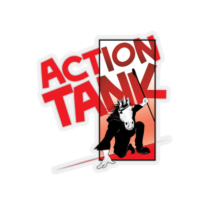 Action Tank -   Red Logo Design -  Kiss-Cut Stickers