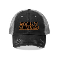 Scout Comics (Black Logo Design) - Unisex Trucker Hat