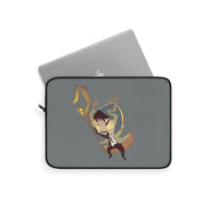 The Shepherd (Chibi Shepherd Design) - Grey Laptop Sleeve